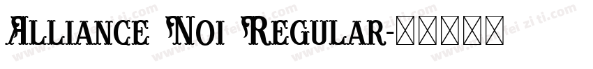 Alliance No1 Regular字体转换